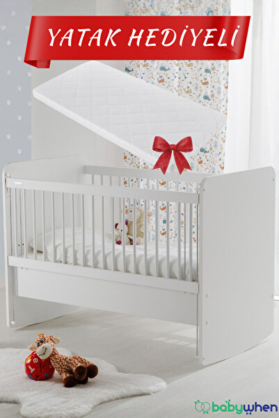 Babywhen Bebek Beşiği Anne Yanı Sallanır Sabitlenir 4 Kademeli Ayarlı + Yatak...