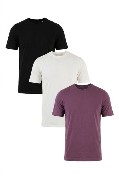 Buratti Cotton Regular Fit Crew Neck 3 Pack t Shirt Men's t Shirt 59020204S3