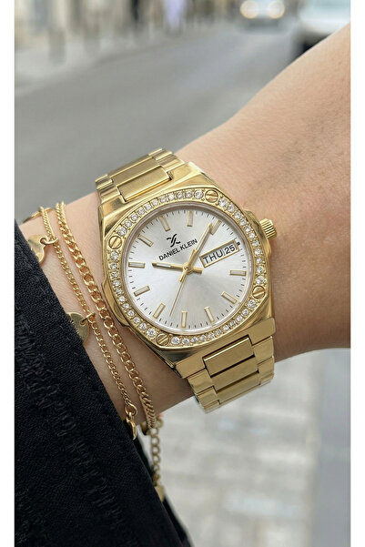 Daniel Klein Premium Gold Stainless Steel Watch for Women DK.1.14122-2
