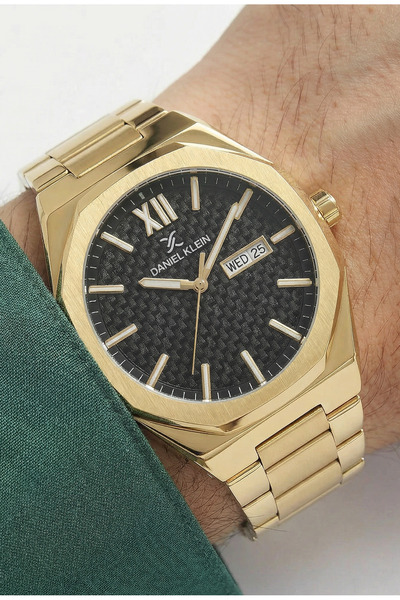 Daniel Klein Premium Gold Stainless Steel Watch for Men DK.1.14149-5