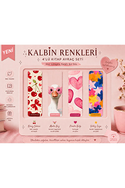 Siyer Yayınları Kalbin Renkleri Kitap Ayracı Seti (4'lü)