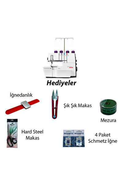 bernette B64 Havalı Overlok Makinesi ( Hediyeli)