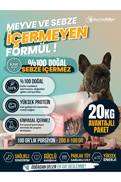 GurmeRAW | RAW SPECIAL | Toplam 20 kg | 100 gr Porsiyonlu | Kişiselleştirileb...