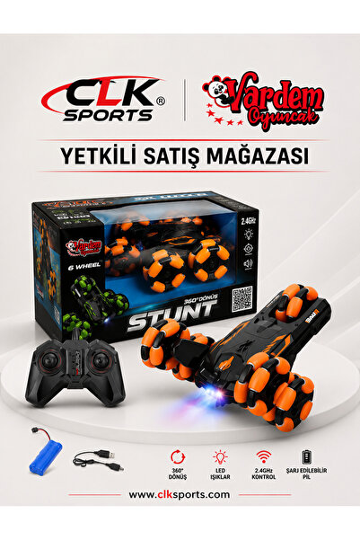 Vardem 5 Tekerlekli Buhar Atan Akrobat Araba , Uzaktan Kumandalı Full Fonksiy...