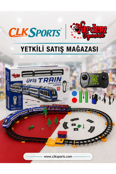Vardem Uzaktan Kumandalı 49 Parça Işıklı 265 Cm Express Tren Set