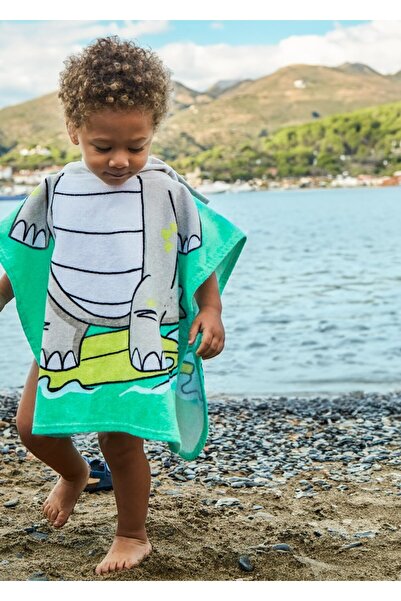 MAYORAL 100% Cotton Hooded Towel Green