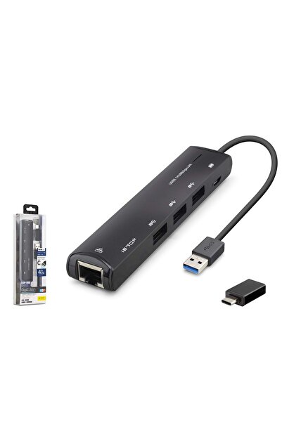 HADRON iETOP HDX7897 USB Type-C 3.2 Gen1 Combo Hub Gigabit LAN 4 Port 5 Gbps ...