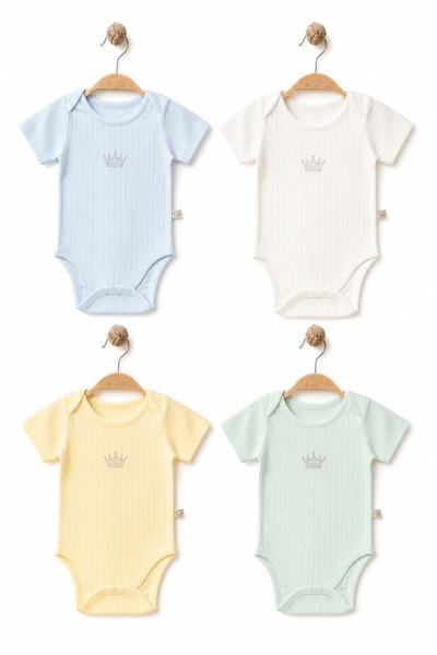 Bebek Çıtçıtlı Kısa Kollu Body