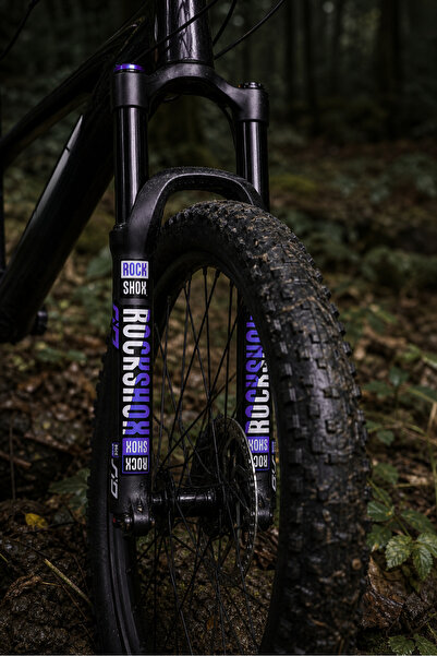 bisiklet dünyam Rockshox Maşa Sticker Bisiklet Çıkartma Mor Renkli
