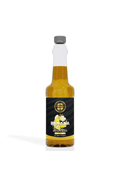 By Tüfekçi Muz Aromalı Kokteyl Şurubu 75 Cl | 750 ml | Kahve, Milkshake, Smoo...