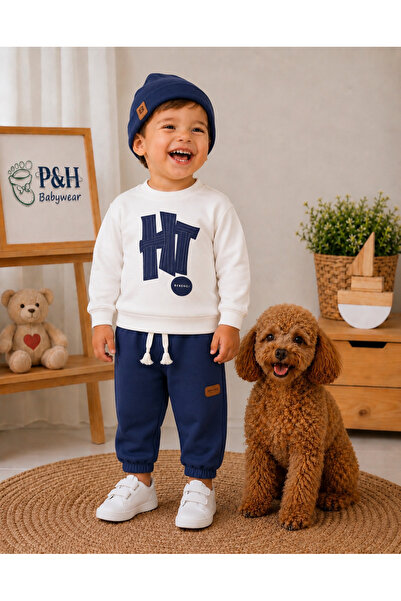 P&H BABYWEAR طقم بييرلي للأولاد الصغار من كابيرتي مطبوع قصة فضفاضة