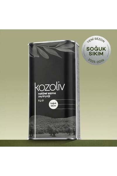 kozoliv Soğuk Sıkım Natürel Sızma Zeytinyağı 1 LT
