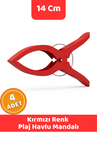 CANVELA 4 Adet XXL Büyük Boy Şezlong Plaj Havlu Mandalı Halı Asma Battaniye v...