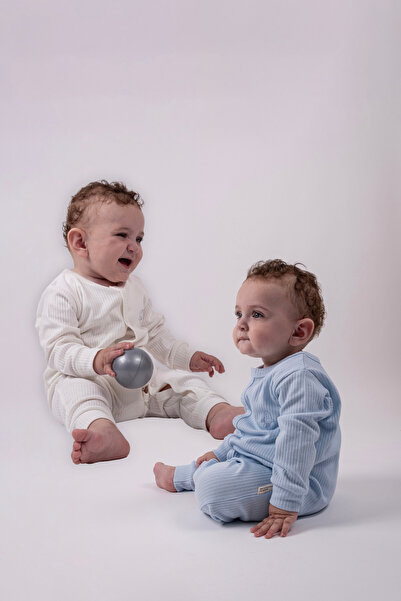 VAUVA 2'li Çıtçıtlı Tulum Pijama Uzun Kollu Mevsimlik Bebek Çocuk Nakışlı Tulum