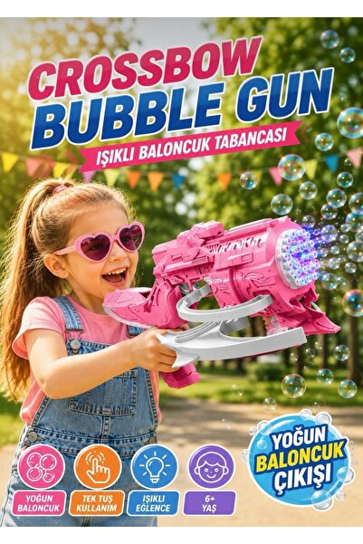 Pofika Köpük Baloncuklu Işıklı Pilli Tabanca Tatar Yayı Oyuncak 32 cm 1 Adet ...