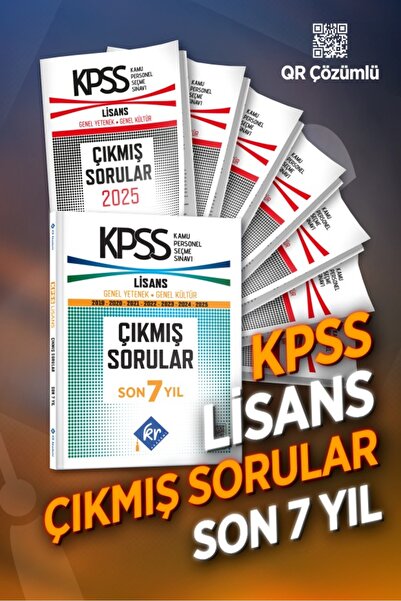 KR Akademi Yayınları KPSS Genel Yetenek Genel Kültür Çıkmış Sorular Son 7 Yıl...