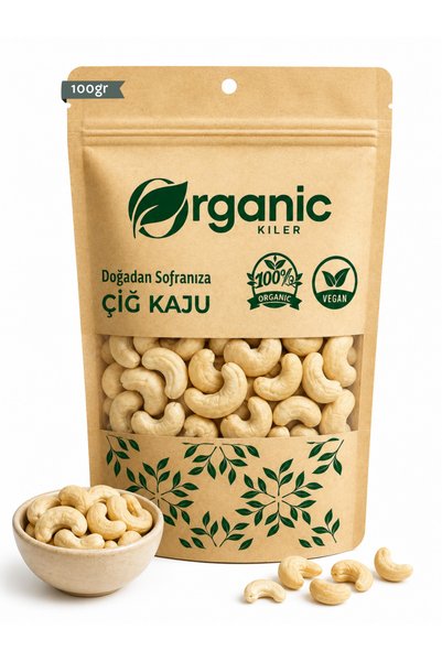 Organic Kiler Çiğ Kaju 100gr - Yeni Mahsül Katkısız & Doğal