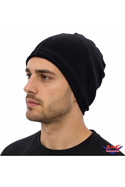 AXE SPORTSWEAR Unisex Siyah Ince Rüzgar Geçirmez Termal Bere Motosiklet Kayak...