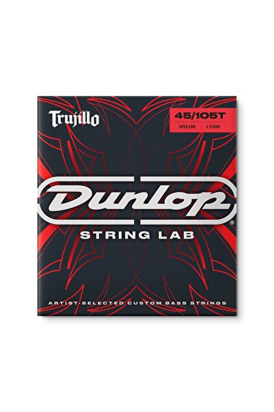 Jim Dunlop RTT45105T String Lab Series Robert Trujillo Stainless Steel Tapered Gitar Teli (45-105)