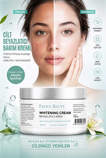FALİVE BEAUTY Beyazlatıcı Krem &yüz, Dirsek, Diz, Koltuk Altı, Genital Bölges...