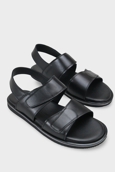 Capone Outfitters Wilfrid Cırt Cırtlı Çift Bantlı Açık Burunlu Erkek Sandalet
