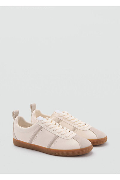 MANGO Woman Adidași cu piese contrastante