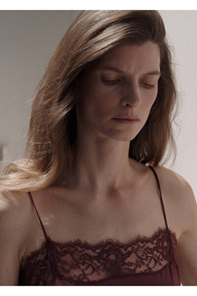 MANGO Woman Dantelli elbise