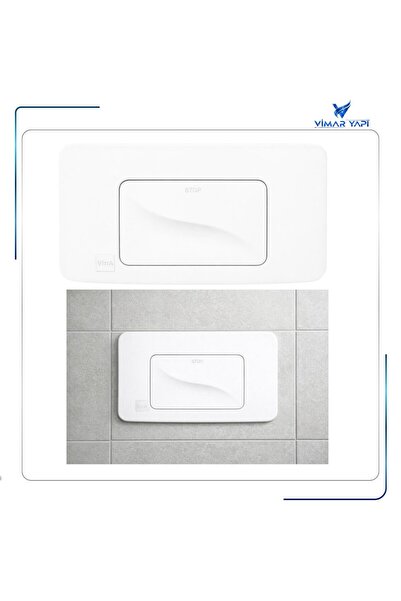 VitrA 426238YP VitrA R.Kumanda Plakası Tek Basmalı Beyaz