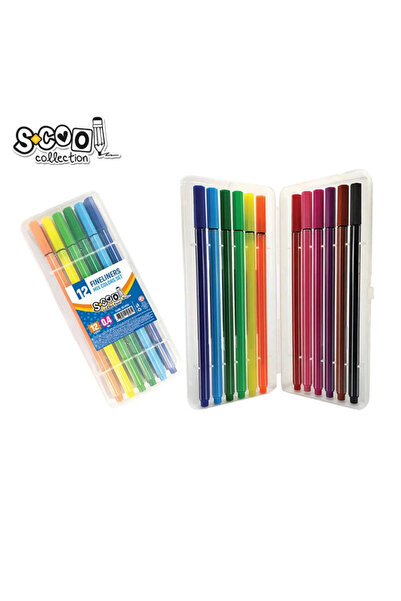 OEM Fineliner, varf 0.4mm, 12 cul/set - S-COOL