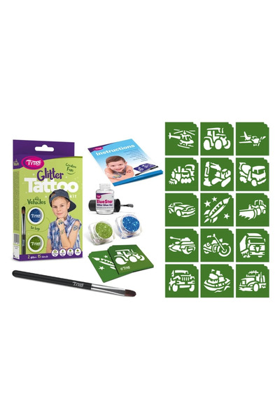 OEM Set tatuaje cu sclipici, Vehicule