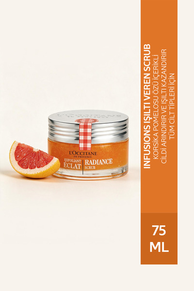 L'Occitane Infusions Işıltı Veren Scrub, Korsika Pomelosu Özlü, 75 ml