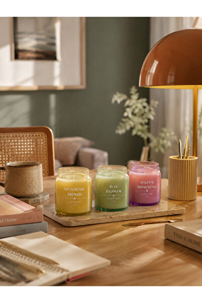 Ruby Seasonal Glow 3'lü Set- Şakayık Kokulu Mum 600 g.