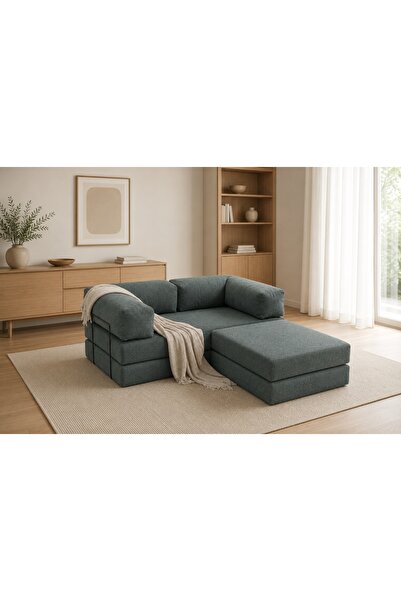 Vivense COMFORT SERİSİ YATAKLI MİNİ KÖŞE KOLTUK, YEŞİL