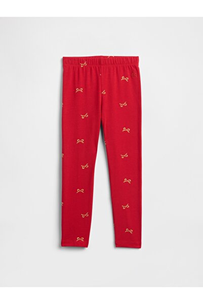 GAP Kız Bebek Kırmızı Pull-On Stretch Jersey Tayt