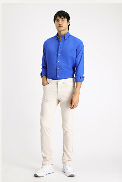 Kiğılı Regular Fit Standard Cut Lycra Canvas / Chino Trousers