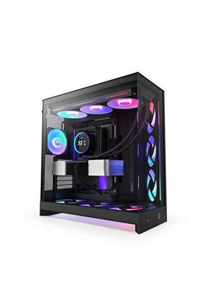 OEMS صندوق أسود NZXT H9 Flow RGB Plus (2025) - غرفة مزدوجة - رادياتير 420 مم