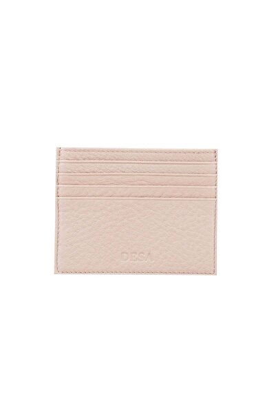 Desa Beige Vidal Leather Women's Card Holder