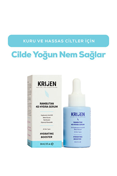 Krijen RAMBUTAN 4D Hydra Yoğun Nemlendirici Serum | Hyaluronic Acid 4D + Beta...