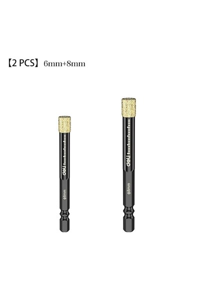 Deli 6MM 8MM Hexagonal Shank Brazed Dry Ceramic Tile Diamond Drill Bit 5-16mm...