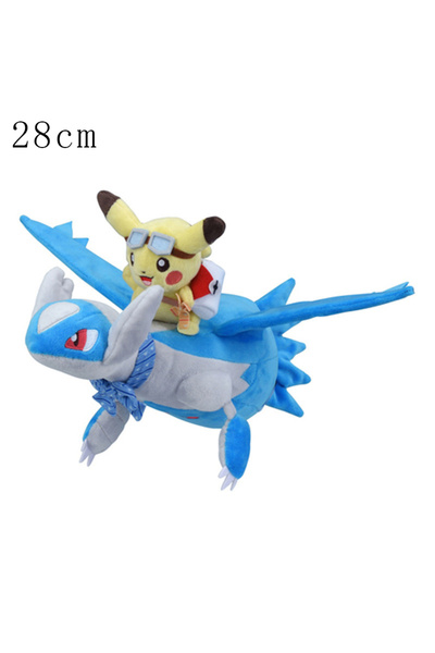 Choice Latios Blue 28cm Sleeping Pikachu Peluche Riding Gyarados Lapras Latio...