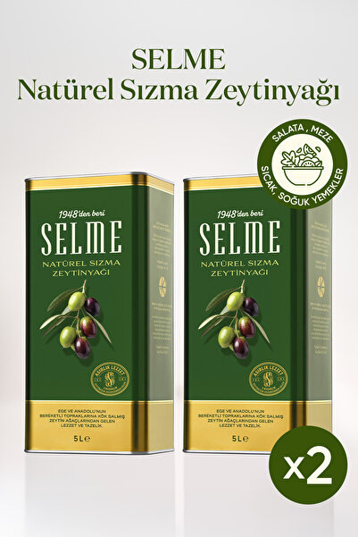 SELME NATÜREL SIZMA ZEYTİNYAĞI 2’li 5 LT