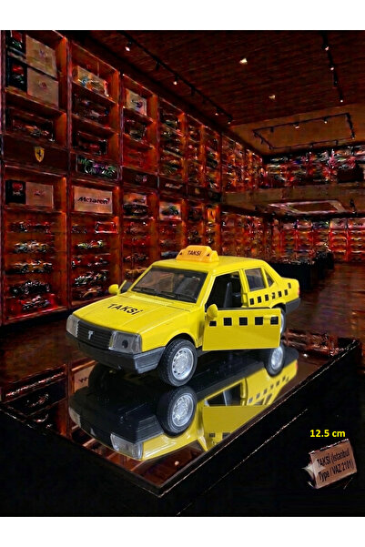 OYUNCAKSAHİLİ Tofaş Şahin 1975 Sarı Taksi Nostalji Koleksiyon 12.5 cm Model Ç...