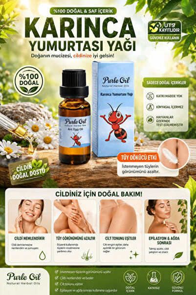 PURLEOİL Purle Oil 20 ml Karınca Yumurtası Yağı