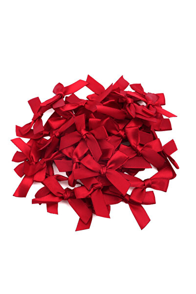 Choice10 4.5x4cm 50pcs Wine Red 50Pcs 4.5x4cm Pink Satin Ribbon Bows Decorati...