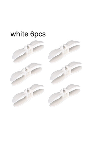 Choice white-6PCS Kitchen Storage Wire Winder, Household Traceless Plug Fixed...