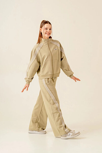 HAUSEkids 9-15 Yaş Line Modern Design Kız Çocuk Takım-Haki