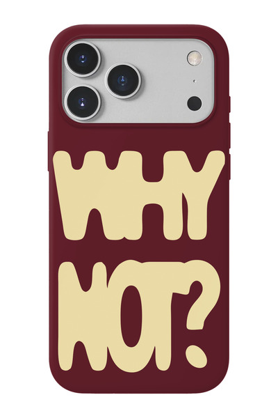 shoptocase iPhone 17 Pro Max Uyumlu Why Not Desenli İçi Süet Lansman Telefon ...