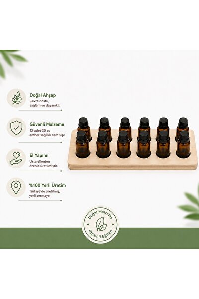 Montessori Gemisi Montessori Scent Bottles |   Duyu Material |   Wooden Fragr...
