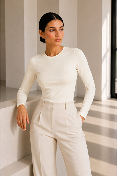 Albak İç Giyim Crew Neck Long Sleeve Bodysuit