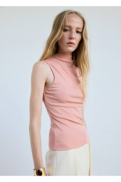 MANGO Woman Fitted fine-knit top